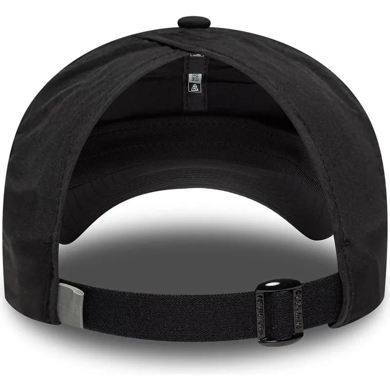 schwarze-verstellbare-curved-cap-fur-damen-pony-tail-open-back-von-new-era