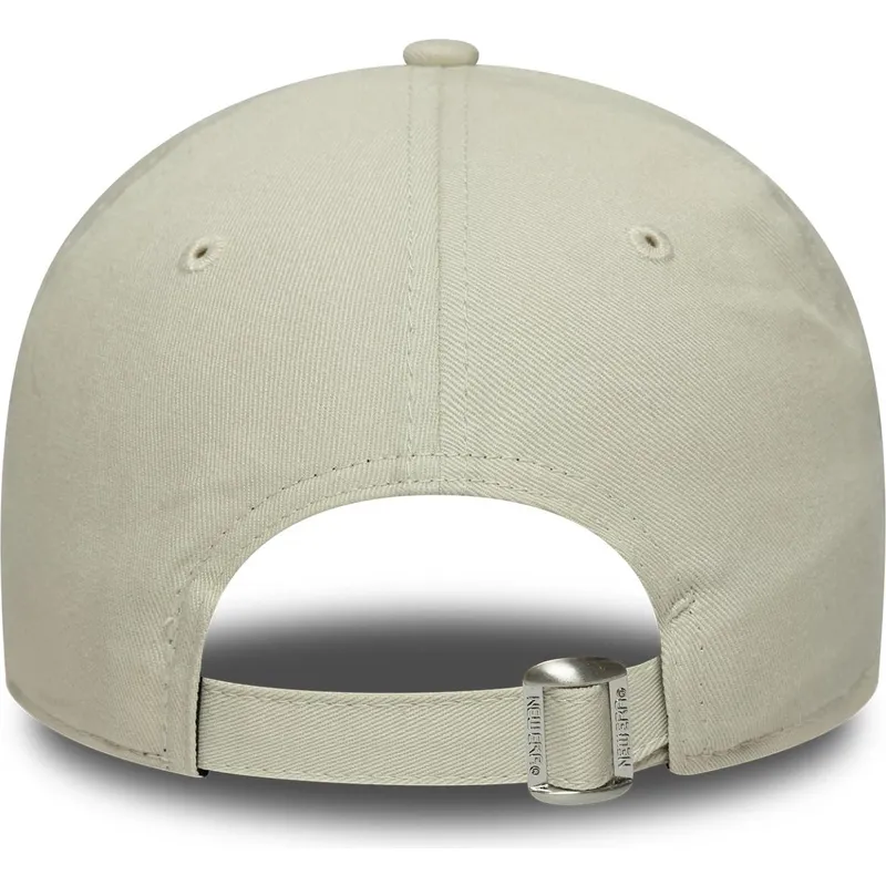 beige-und-grune-verstellbare-curved-cap-fur-damen-9twenty-world-series-cooperstown-der-los-angeles-dodgers-mlb-von-new-era