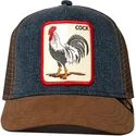 gorra-trucker-marron-y-denim-gallo-big-strut-de-goorin-bros