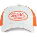 von-dutch-weisse-und-orangefarbene-trucker-kappe-fluo04-ct