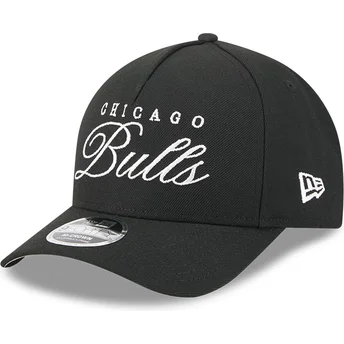 Chicago Bulls NBA New Era svart böjd skärm snapback 9FORTY M-Crown Draft 2025 keps