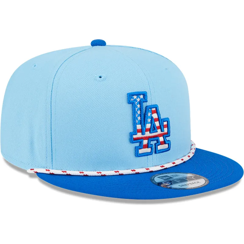sapkak-lapos-kek-snapback-9fifty-4th-july-los-angeles-dodgers-mlb-new-era