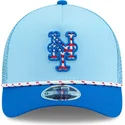 trucker-cap-blau-9forty-m-crown-a-frame-4th-july-von-new-york-mets-mlb-von-new-era