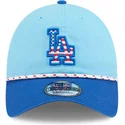 sapkak-ivelt-kek-allithato-9twenty-4th-july-los-angeles-dodgers-mlb-new-era