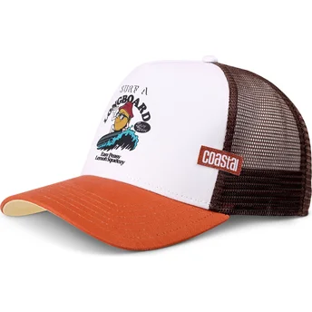 Vit och brun trucker-keps Easy Lemon HFT från Coastal