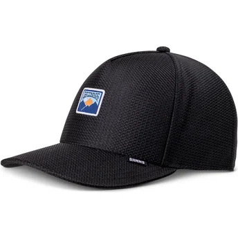 Schwarze gebogene Snapback-Kappe Mountain HFT Perfo von Djinns