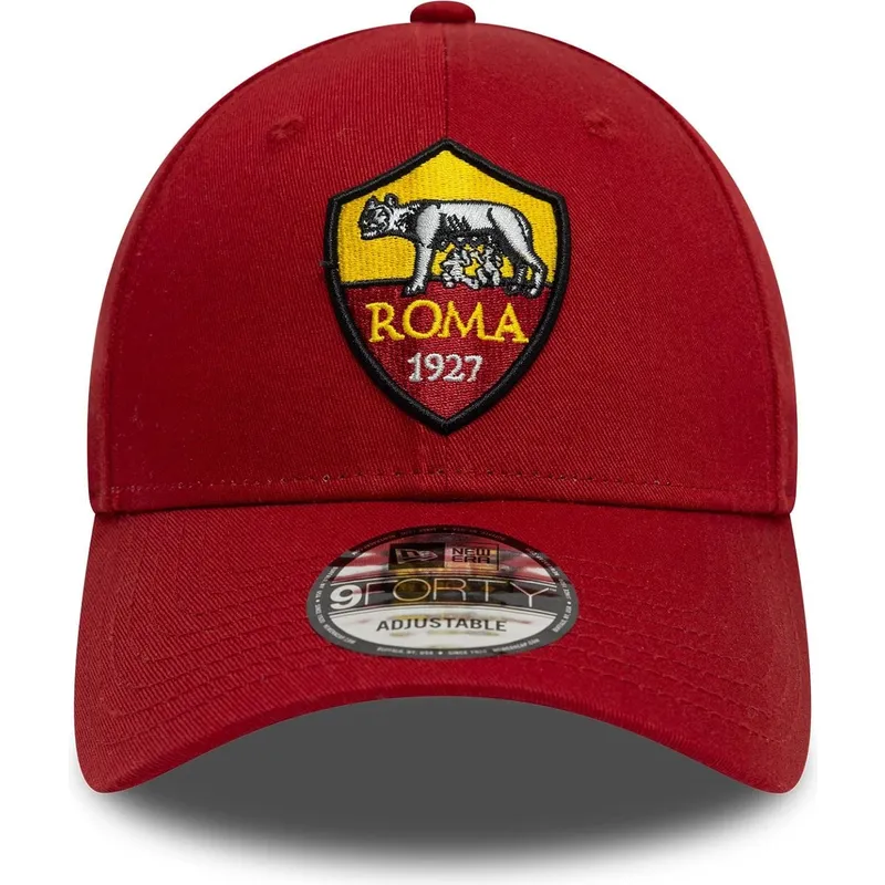 cap-ivelt-cherven-reguliruema-lenta-9forty-core-associazione-sportiva-roma-serie-a-new-era