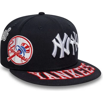 59FIFTY All Over New York Yankees MLB Fitted Cap in Marineblau von New Era