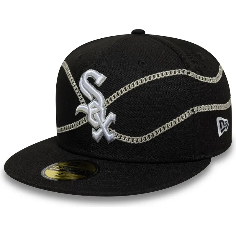 sapkak-lapos-fekete-illesztett-59fifty-chain-wrap-chicago-white-sox-mlb-new-era