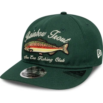 Grüne verstellbare 9FIFTY Retro Crown Outdoor Fishing Club Kappe von New Era