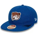 chicago-cubs-mlb-9fifty-retro-crown-heritage-verstellbare-blaue-flachkappe-von-new-era
