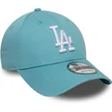 verstellbare-hellblaue-9forty-league-essential-kappe-der-los-angeles-dodgers-mlb-von-new-era