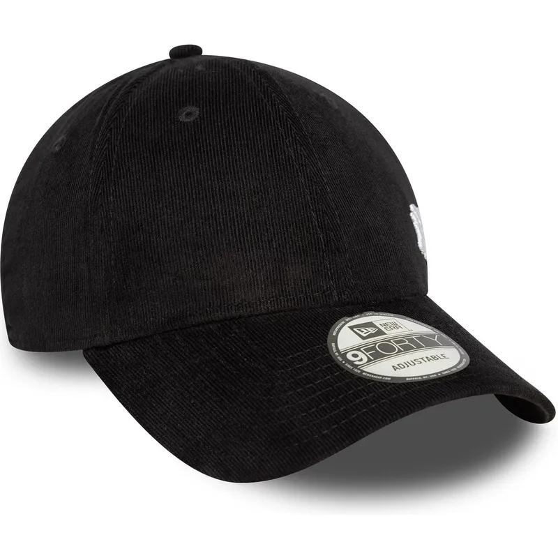 schwarze-verstellbare-curved-cap-9forty-flawless-cord-der-new-york-yankees-mlb-von-new-era