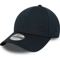 new-era-new-york-yankees-mlb-9forty-flawless-mesh-snapback-kappe-mit-gebogenem-schirm-in-marineblau-mit-blauem-logo