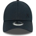 new-era-new-york-yankees-mlb-9forty-flawless-mesh-snapback-kappe-mit-gebogenem-schirm-in-marineblau-mit-blauem-logo