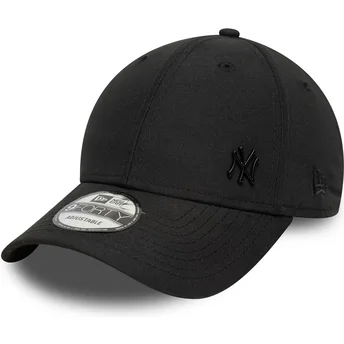 Gorra curva negra ajustable con logo negro 9FORTY Tonal Flawless de New York Yankees MLB de New Era