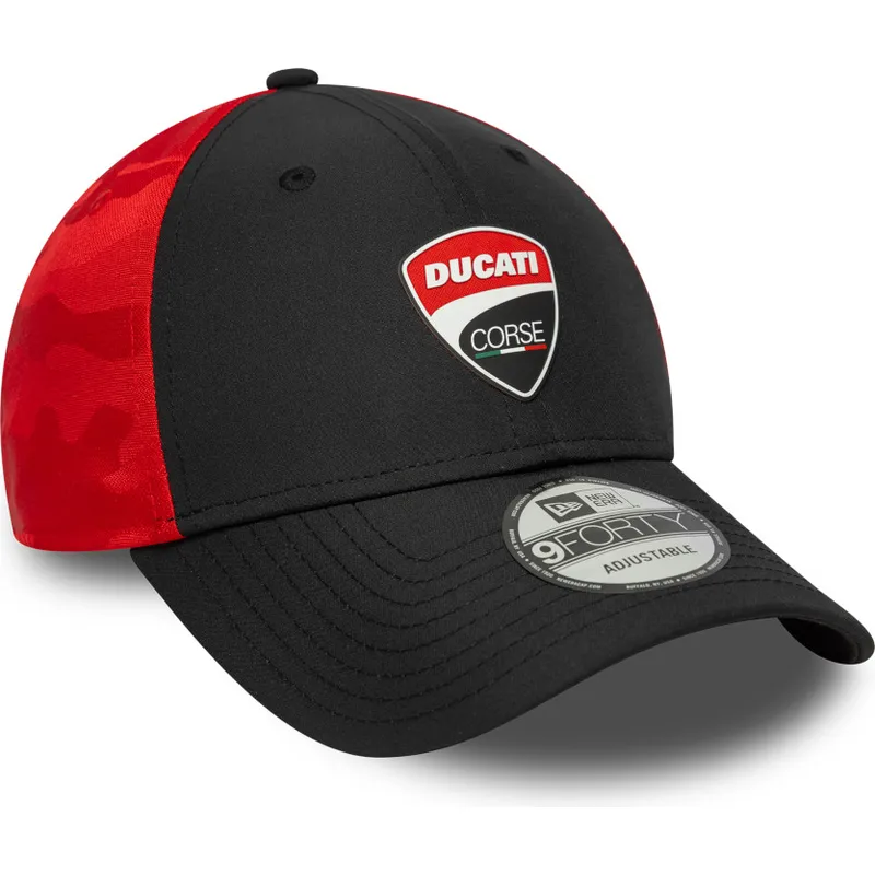 sapkak-ivelt-fekete-allithato-9forty-ducati-motor-motogp-new-era