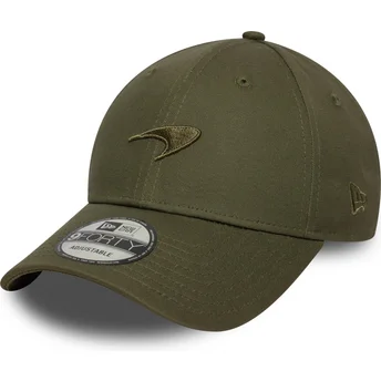 Gorra curva verde ajustable con logo verde 9FORTY Seasonal de McLaren Racing Formula 1 de New Era