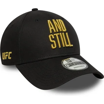 New Era Curved Brim 9FORTY Metallic Champ UFC Ultimate Fighting Championship And Still Black Adjustable Cap
