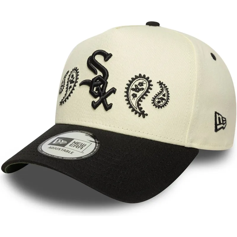 sapkak-ivelt-bezs-snapback-a-frame-paisley-chicago-white-sox-mlb-new-era