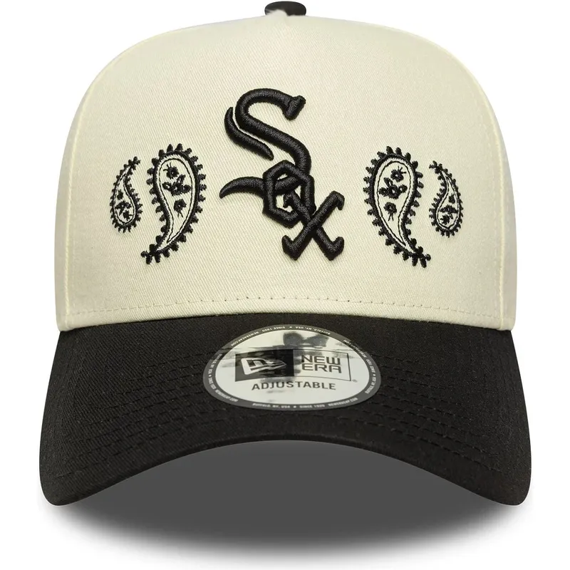 sapkak-ivelt-bezs-snapback-a-frame-paisley-chicago-white-sox-mlb-new-era