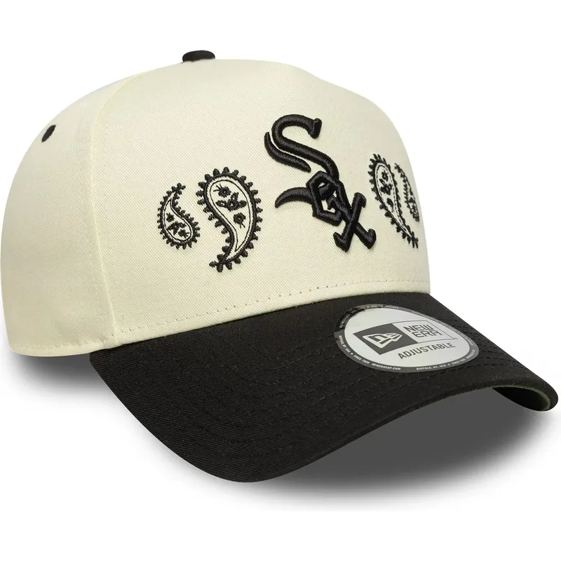 sapkak-ivelt-bezs-snapback-a-frame-paisley-chicago-white-sox-mlb-new-era