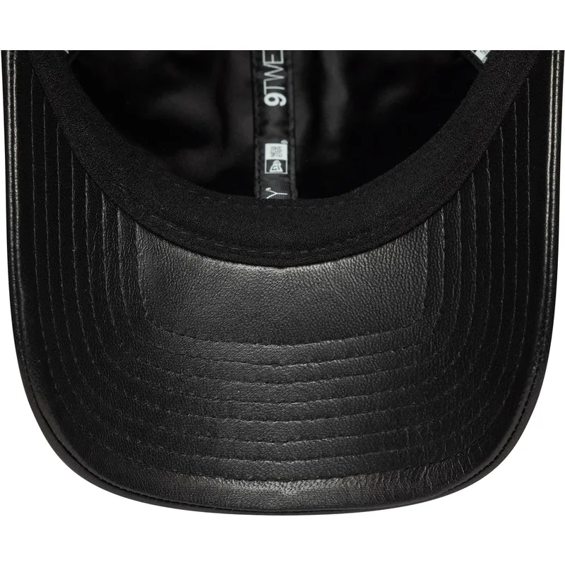 schwarze-verstellbare-9twenty-leder-cap-new-york-yankees-mlb-von-new-era