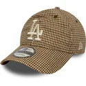 brun-justerbar-9twenty-houndstooth-bojd-keps-los-angeles-dodgers-mlb-fran-new-era