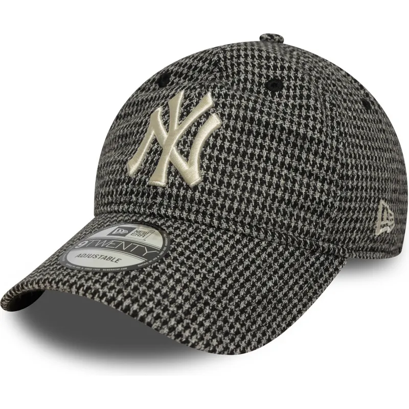 sapkak-ivelt-fekete-allithato-9twenty-houndstooth-new-york-yankees-mlb-new-era