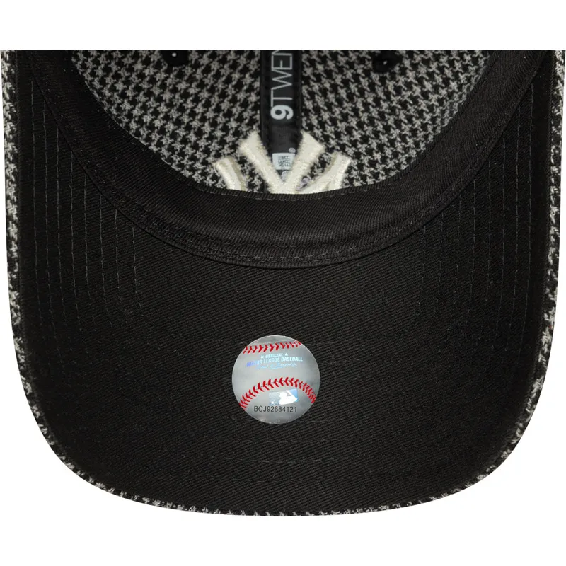 sapkak-ivelt-fekete-allithato-9twenty-houndstooth-new-york-yankees-mlb-new-era
