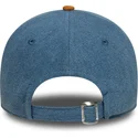 new-era-curved-brim-9twenty-denim-midi-los-angeles-lakers-nba-blue-and-brown-adjustable-cap