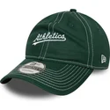 gorra-curva-verde-ajustable-9twenty-contrast-stitch-de-oakland-athletics-mlb-de-new-era