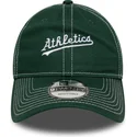 gorra-curva-verde-ajustable-9twenty-contrast-stitch-de-oakland-athletics-mlb-de-new-era