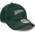 gorra-curva-verde-ajustable-9twenty-contrast-stitch-de-oakland-athletics-mlb-de-new-era