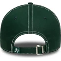 gorra-curva-verde-ajustable-9twenty-contrast-stitch-de-oakland-athletics-mlb-de-new-era