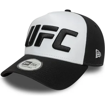 New Era Curved Brim A Frame Core UFC Ultimate Fighting Championship White and Black Cap