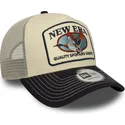 new-era-duck-a-frame-animal-patch-beige-and-navy-blue-trucker-hat