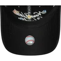 new-era-curved-brim-women-9forty-floral-script-new-york-yankees-mlb-black-adjustable-cap