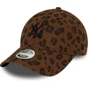 new-era-new-york-yankees-mlb-9forty-leopard-cord-justerbar-leopardmonstrad-bojd-keps-for-dam
