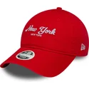 new-era-9twenty-new-york-city-orange-justerbar-kurvad-keps-for-dam