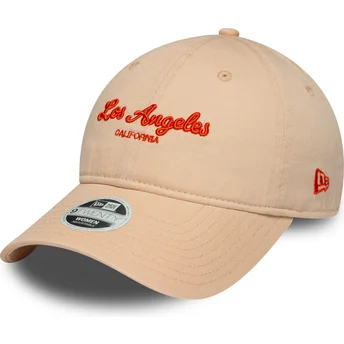 Sapkák ívelt rózsaszín állítható pánt 9TWENTY City Los Angeles New Era