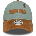 justerbar-bla-och-brun-kurvad-keps-for-kvinnor-9twenty-western-pin-fran-new-era