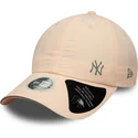 new-era-curved-brim-women-open-back-flawless-new-york-yankees-mlb-pink-adjustable-cap