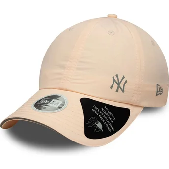 Sapkák ívelt rózsaszín állítható pánt Open Back Flawless New York Yankees MLB New Era