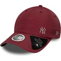 new-era-curved-brim-women-open-back-flawless-new-york-yankees-mlb-maroon-adjustable-cap