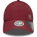 new-era-curved-brim-women-open-back-flawless-new-york-yankees-mlb-maroon-adjustable-cap