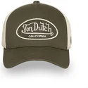 gorra-trucker-verde-y-beige-ajustable-lof-b32-de-von-dutch
