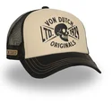 beige-und-schwarze-trucker-kappe-crew28-von-von-dutch