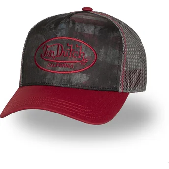 Trucker-Cap grau und rot SUBL09 von Von Dutch