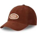 von-dutch-curved-brim-log06-brown-adjustable-cap